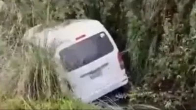 Accidente en la carretera Santa Cruz-Cochabamba