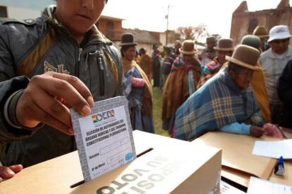 Inscripción de candidaturas para elecciones generales en Bolivia