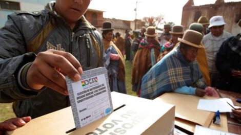 Inscripción de candidaturas para elecciones generales en Bolivia
