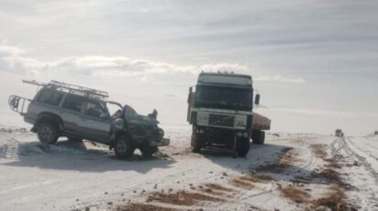 Nevada en Potosí: Policía recomienda precaución a conductores