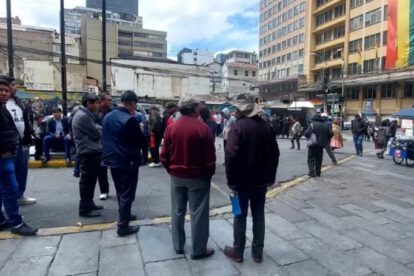 Choferes de La Paz en manifestación
