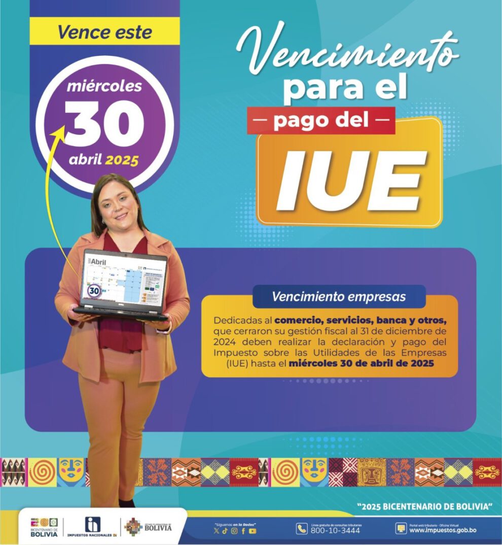 Pago del IUE para comercio y servicios