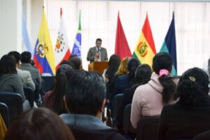 Acto académico de la UPAL Oruro por sus 26 años de formación profesional