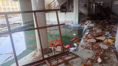 Explosión en sauna-piscina en Alto Pampahasi