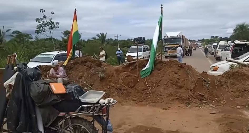 Bloqueo en carreteras de Santa Cruz
