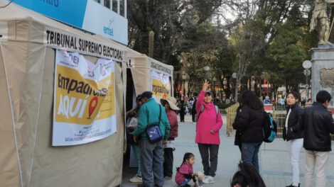 Empadronamiento masivo durante el feriado del Día del Trabajador