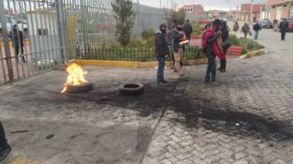 Comunarios de Pomamaya cercan la Alcaldía alteña