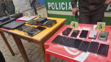 Allanamiento en El Alto: 55 dispositivos robados