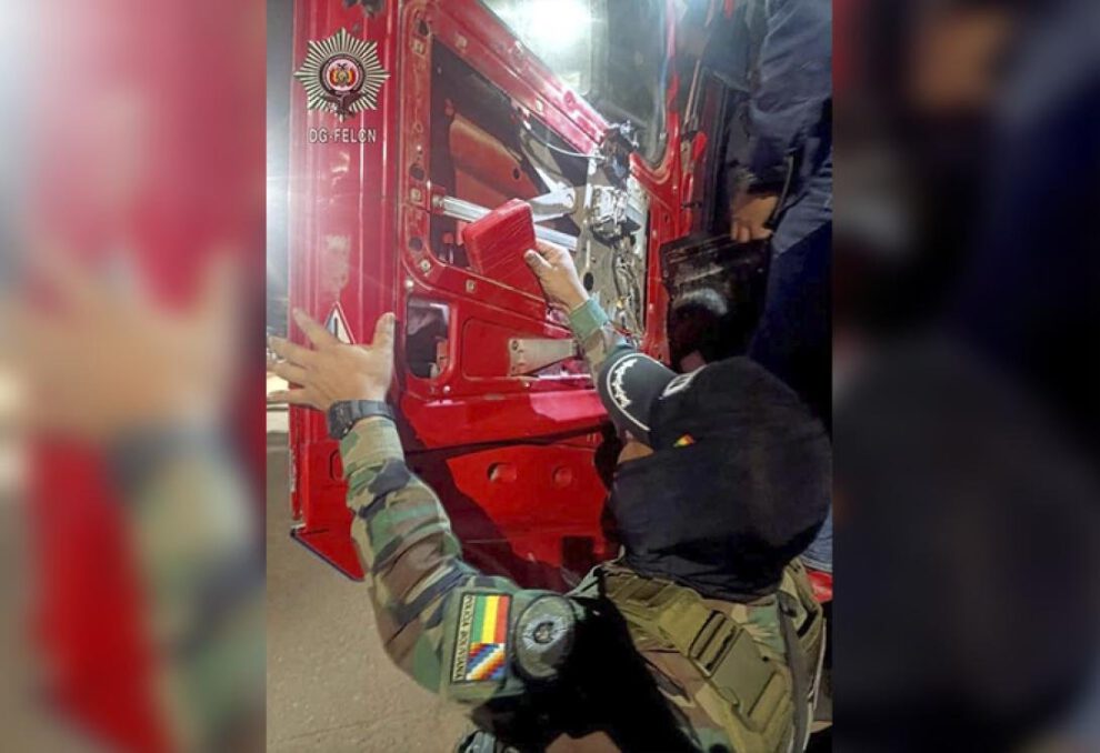 Cargamento de cocaína secuestrado por Felcn