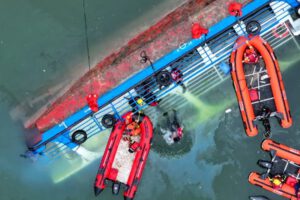 Naufragio en el río Guizhou en China