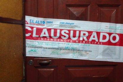Clausuran locales ilegales en El Alto