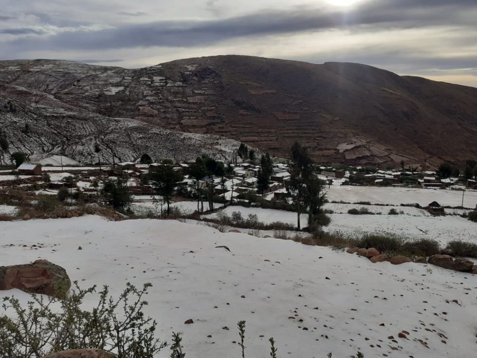 Heladas y granizadas en Bolivia