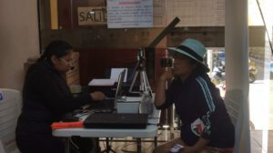 Empadronamiento en Oruro para las elecciones