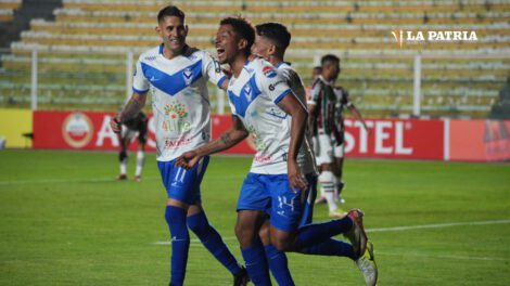 Moisés Calero celebra el gol que anotó