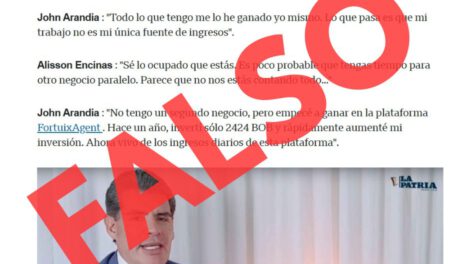 Publicación falsa manipula entrevista de periodista de LA PATRIA