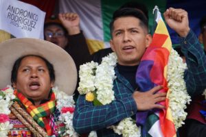 Andrónico Rodríguez candidato presidencial responsabiliza al gobierno de Arce por la crisis económica