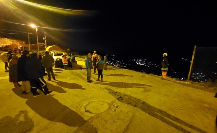 Deslizamiento superficial en La Paz