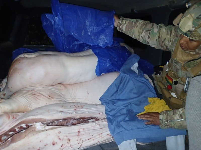 Gobierno decomisa carne en operativos contra contrabando