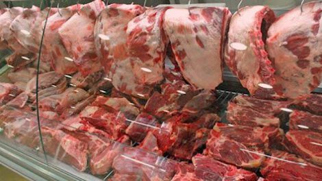 mercado de carne en Bolivia