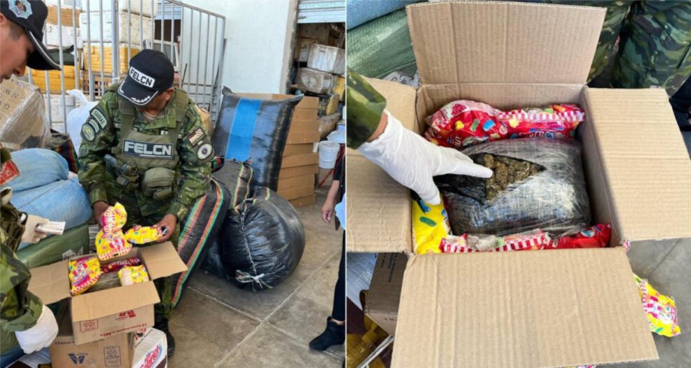 Marihuana oculta en bolsas de pipocas en Tarija