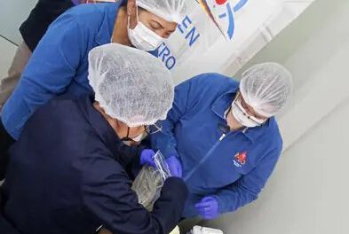 tecnología nuclear en transfusiones de sangre