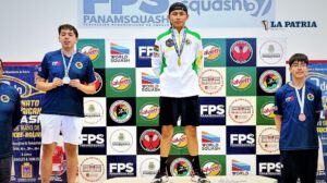 Alvin Ríos y Santiago Escobar en el Campeonato Panamericano de Squash 57