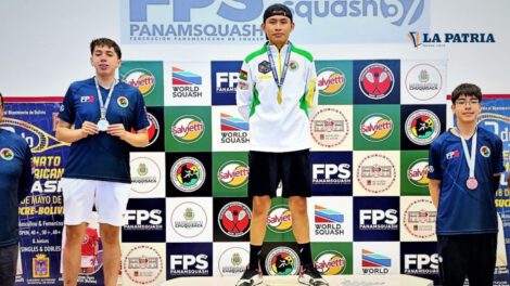 Alvin Ríos y Santiago Escobar en el Campeonato Panamericano de Squash 57