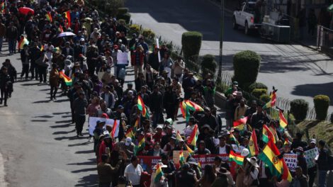 Huelga de transportistas en Bolivia