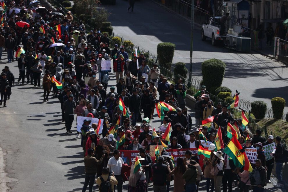 Huelga de transportistas en Bolivia