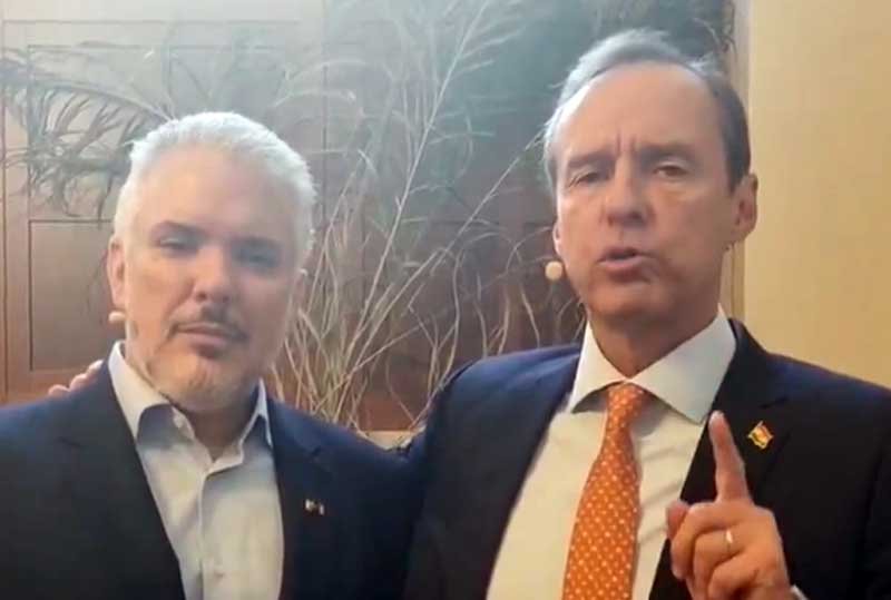 Iván Duque apoya a Tuto Quiroga en las elecciones