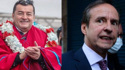 Candidatos presidenciales Jhonny Fernández y Jorge Tuto Quiroga