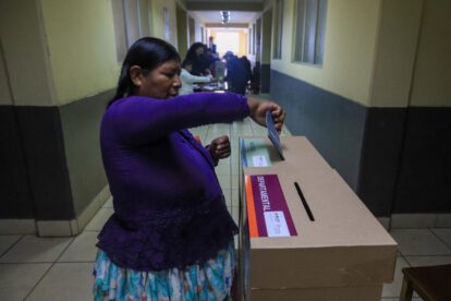 Baja participación femenina en elecciones generales en Bolivia