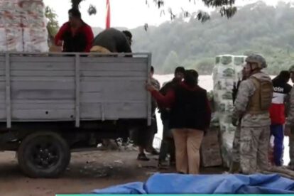Incautación de fideos de contrabando en Bermejo