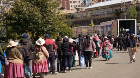 escasez de alimentos en La Paz