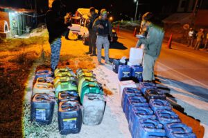 Incautación de combustible ilegal en Sucre