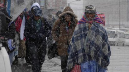 Ola de frío extremo ingresará a Bolivia