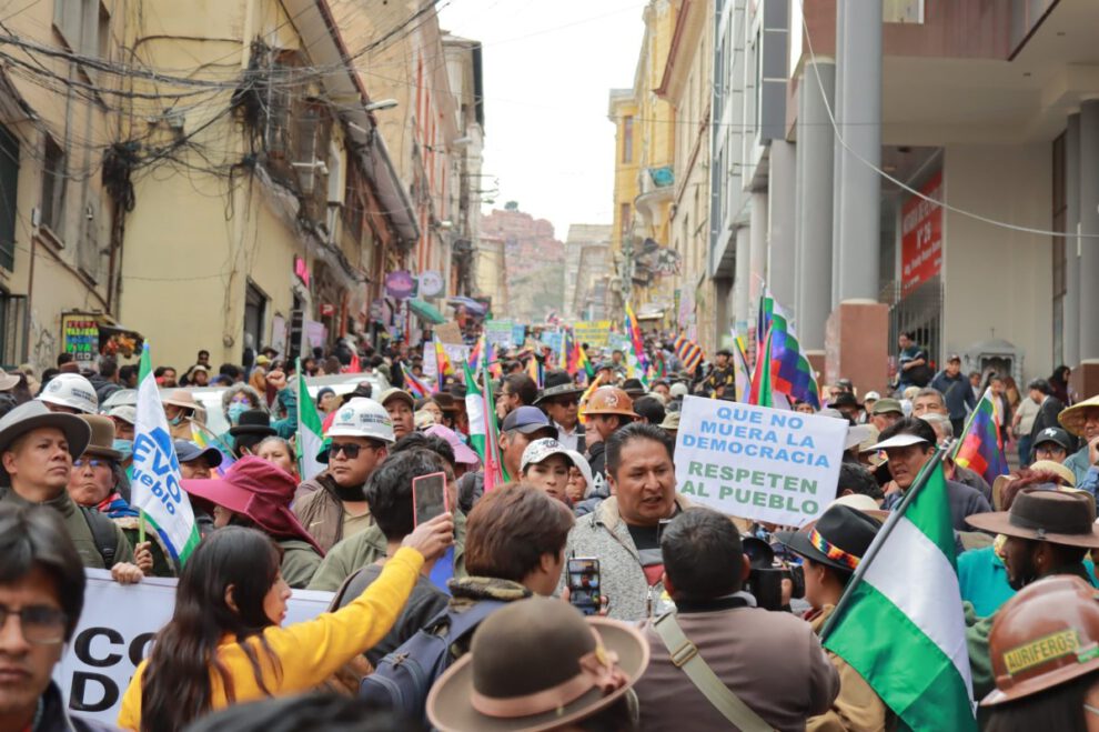 Vigilia de evistas en el Tribunal de Justicia