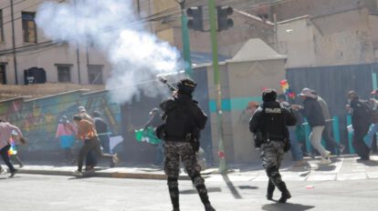 Gasificación a favor de Evo Morales en el centro paceño