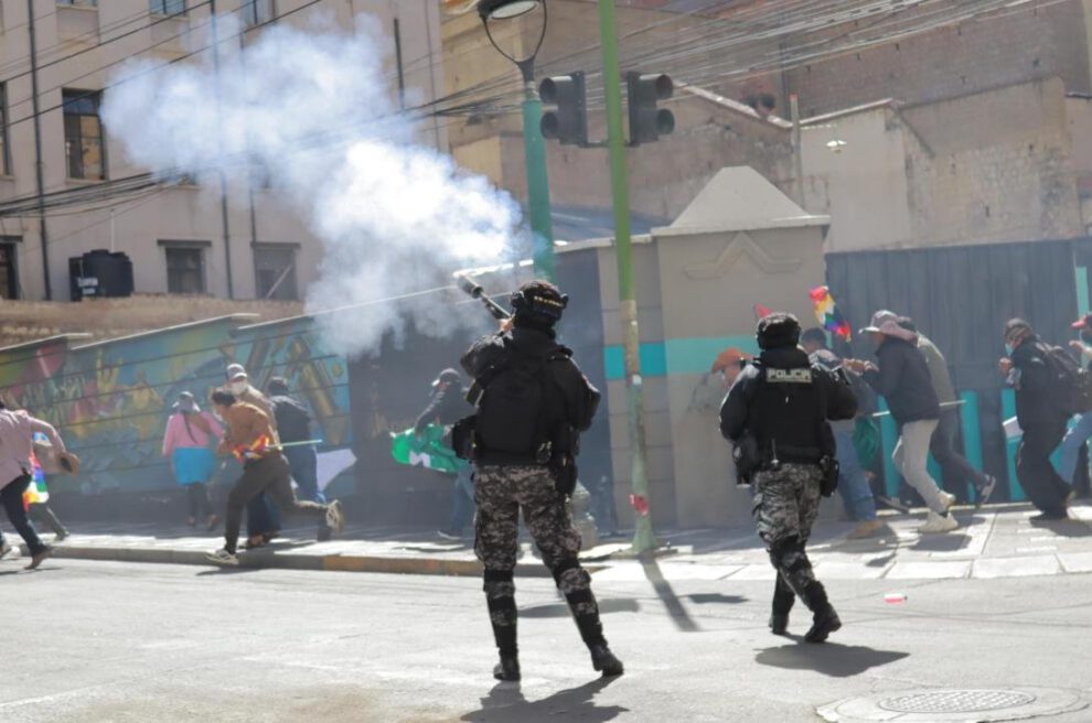 Gasificación a favor de Evo Morales en el centro paceño