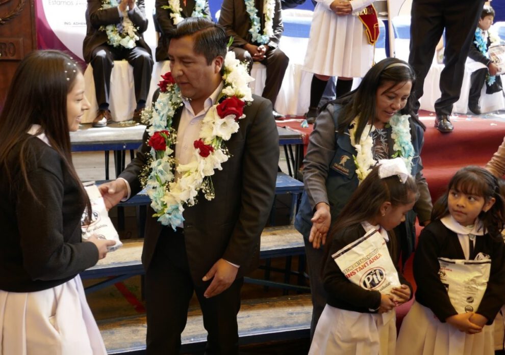Aumento presupuesto GAMO leche escolar