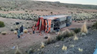 Accidente de bus en Uyuni