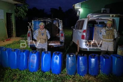Contrabando en Pando: Se incautaron 2 mil litros de diesel y 5 fardos en ropa