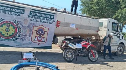 Incautación de combustible en Warnes