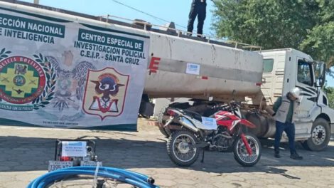 Incautación de combustible en Warnes