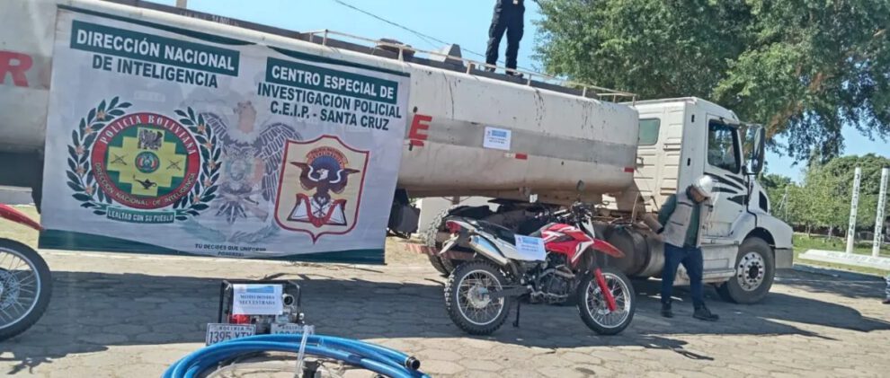 Incautación de combustible en Warnes