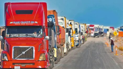 paro nacional de choferes en Sucre