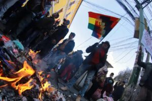Movilizaciones en La Paz ante crisis económica