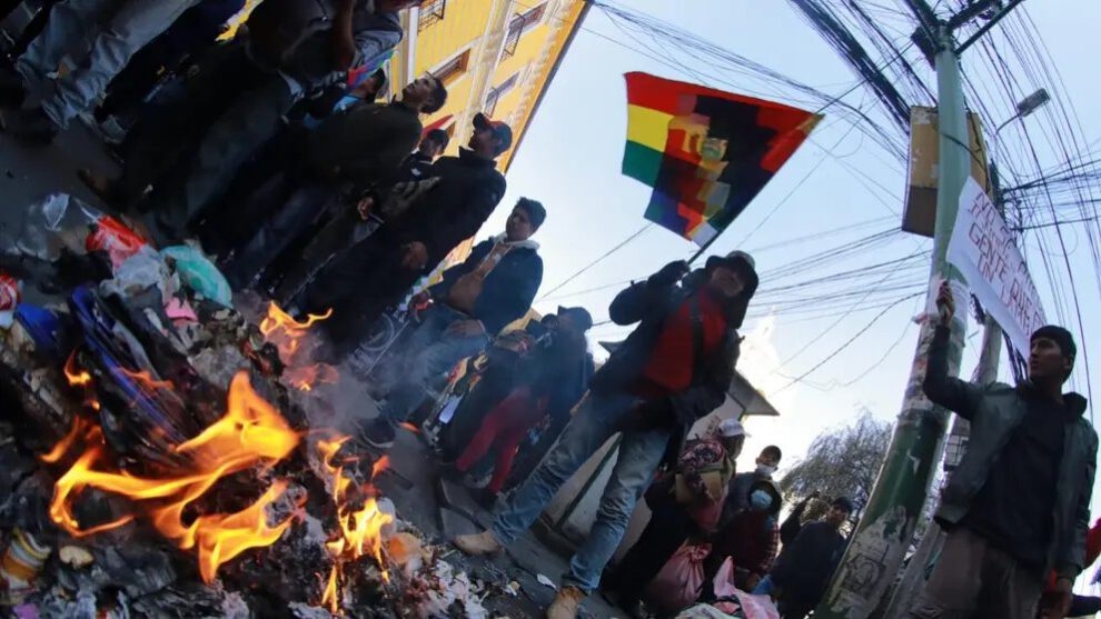 Movilizaciones en La Paz ante crisis económica