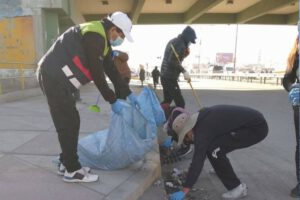 Oruro Limpio y Verde en campaña de aseo