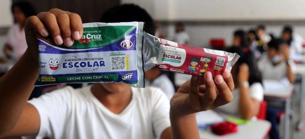 Desayuno escolar en Santa Cruz